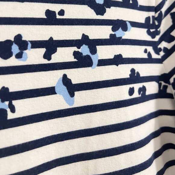 Talbots Tee Women's Size Medium Animal Stripe Long Sleeve T-Shirt Stretch - Picture 4 of 7